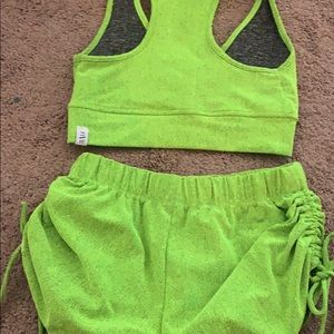 Five Dancewear size PA like green active wear set